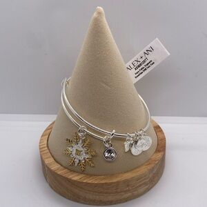 Alex and Ani•HARRY POTTER™•Hogwarts   Two-Tone Snowflake Bangle